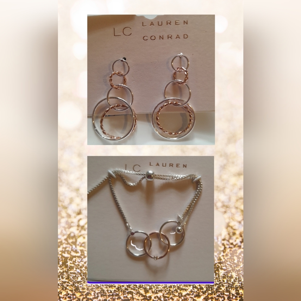 LC Lauren Conrad bracelet/earrings NWT